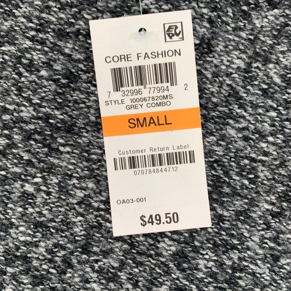 Brand New! Women's Style & Co Grey Long Sleeve knit Sweater Relaxed Fit Small - Picture 4 of 11